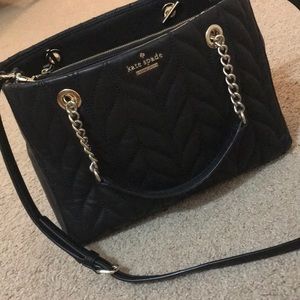 Kate Spade Meena Briar Lane Quilted Black Handbag